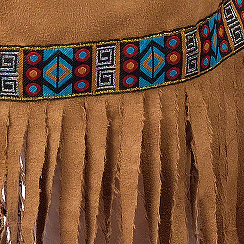 Fun World womens Native American Costume, Brown, Small Medium 2-8 US - Image 5